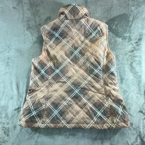 Christopher & Banks womens large Vest pink and grey zip up and pockets - Picture 7 of 12